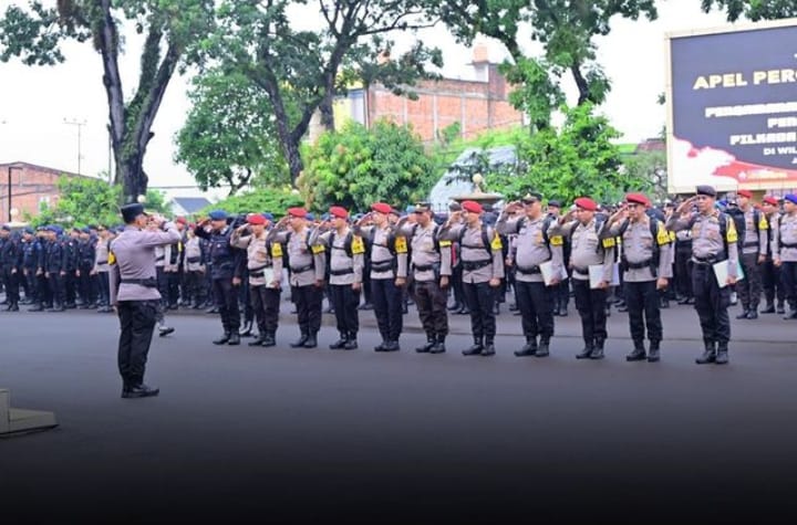 731 personil Polda Jambi siap jaga keamanan TPS di Pilkada serentak tahun 2024 (@polda_jambi)