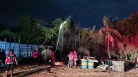 Kebakaran gudang minyak ilegal di Kelurahan Aur Kenali (dok/nst)