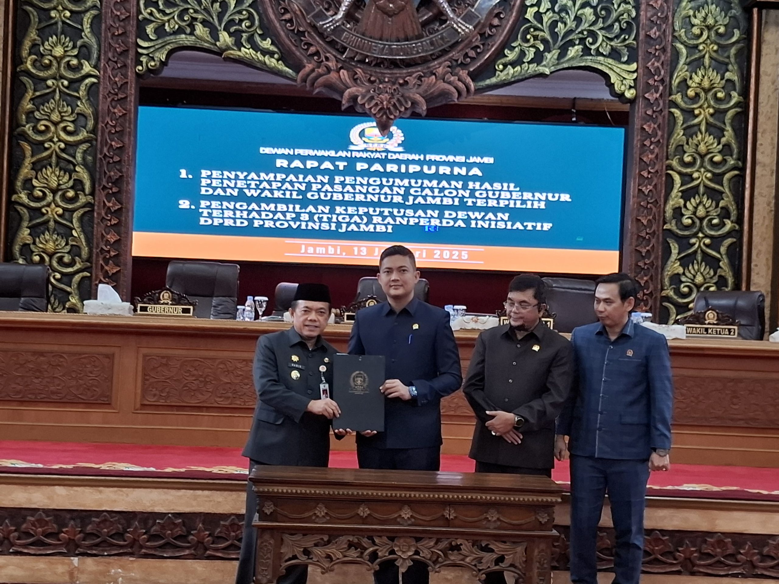 DPRD Provinsi Jambi setujui 3 Ranperda jadi Perda