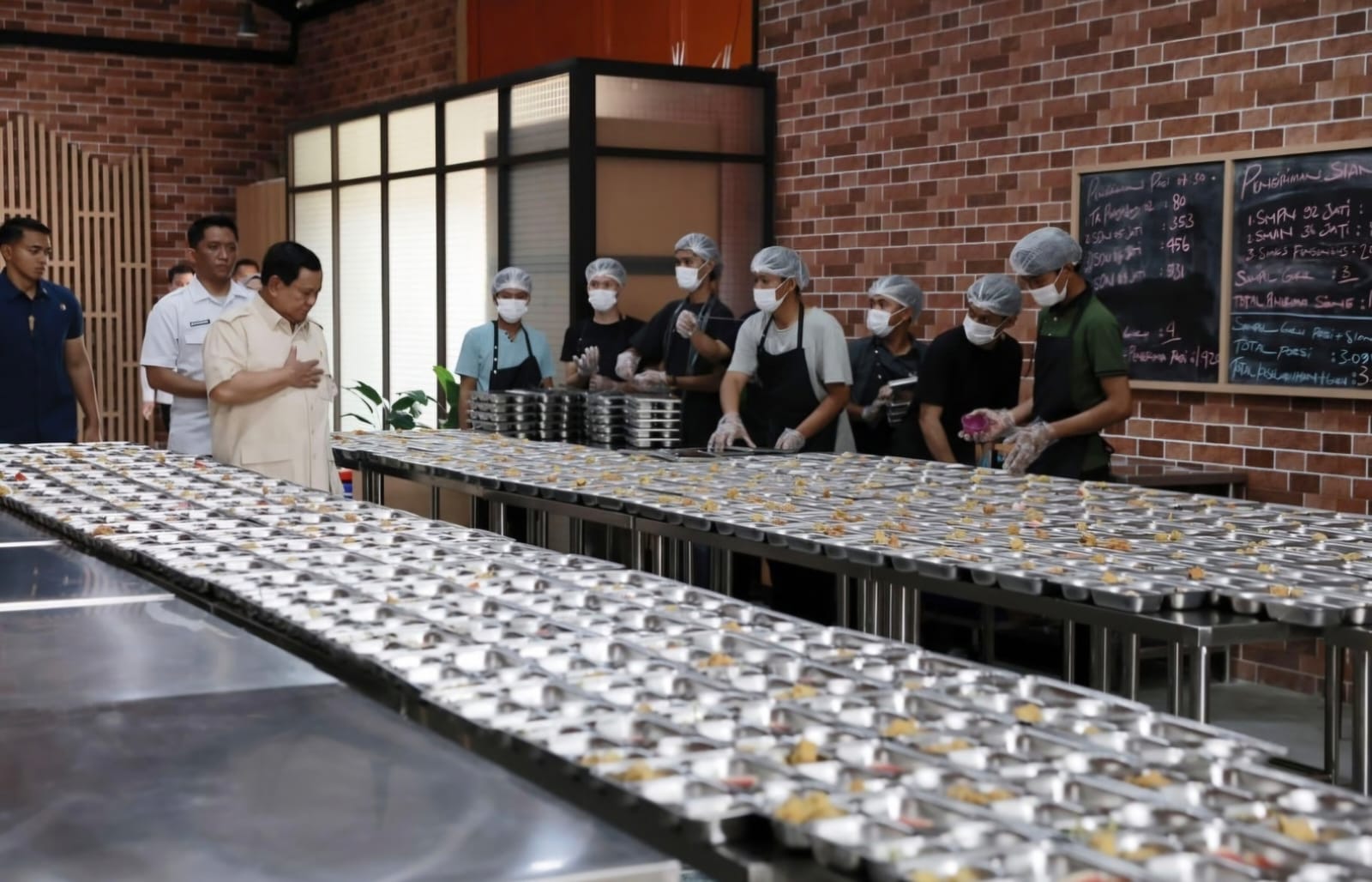 Ilustrasi program makan bergizi gratis di Jambi (poto:@prabowo)