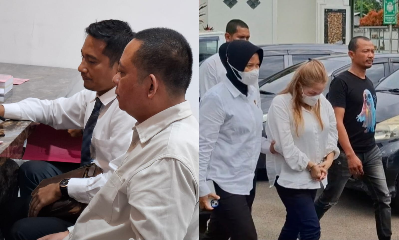 Penyerahan tersangka dan berkas perkara kasus narkoba Didin dan Helen ke Kejari Jambi