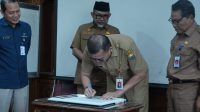 Kominfo dan Bappeda Provinsi Jambi tantadatangani komitmen bersama Badan Pusat Statistik