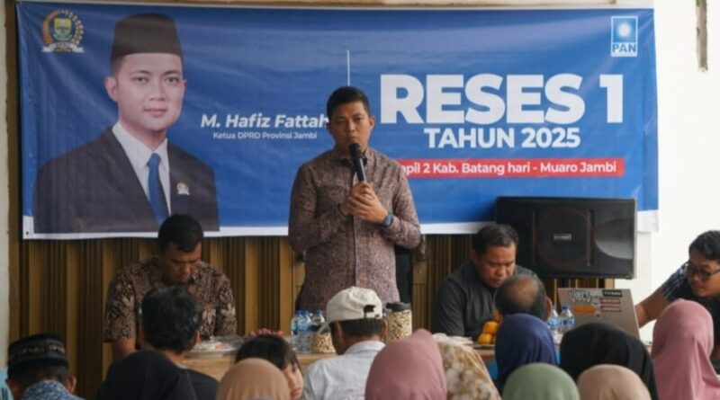 Ketua DPRD Provinsi Jambi lakukan reses perdana di tahun 2025 dengan menyerap aspirasi masyarakat di Kabupaten Batanghari dan Muaro Jambi