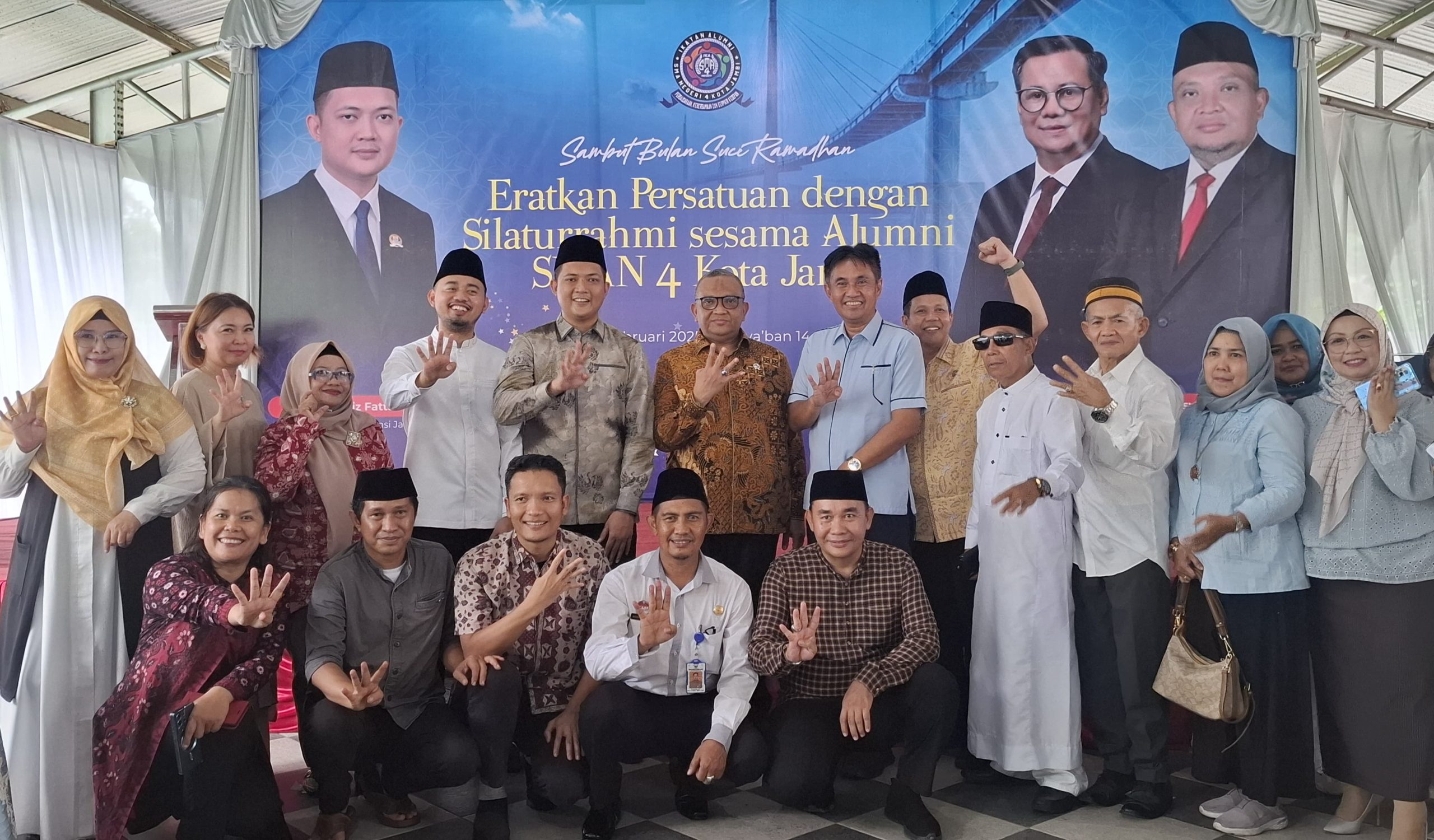 Ketua DPRD Provinsi Jambi, M Hafiz Fattah silaturahmi bersama alumni SMA N 4 Kota Jambi