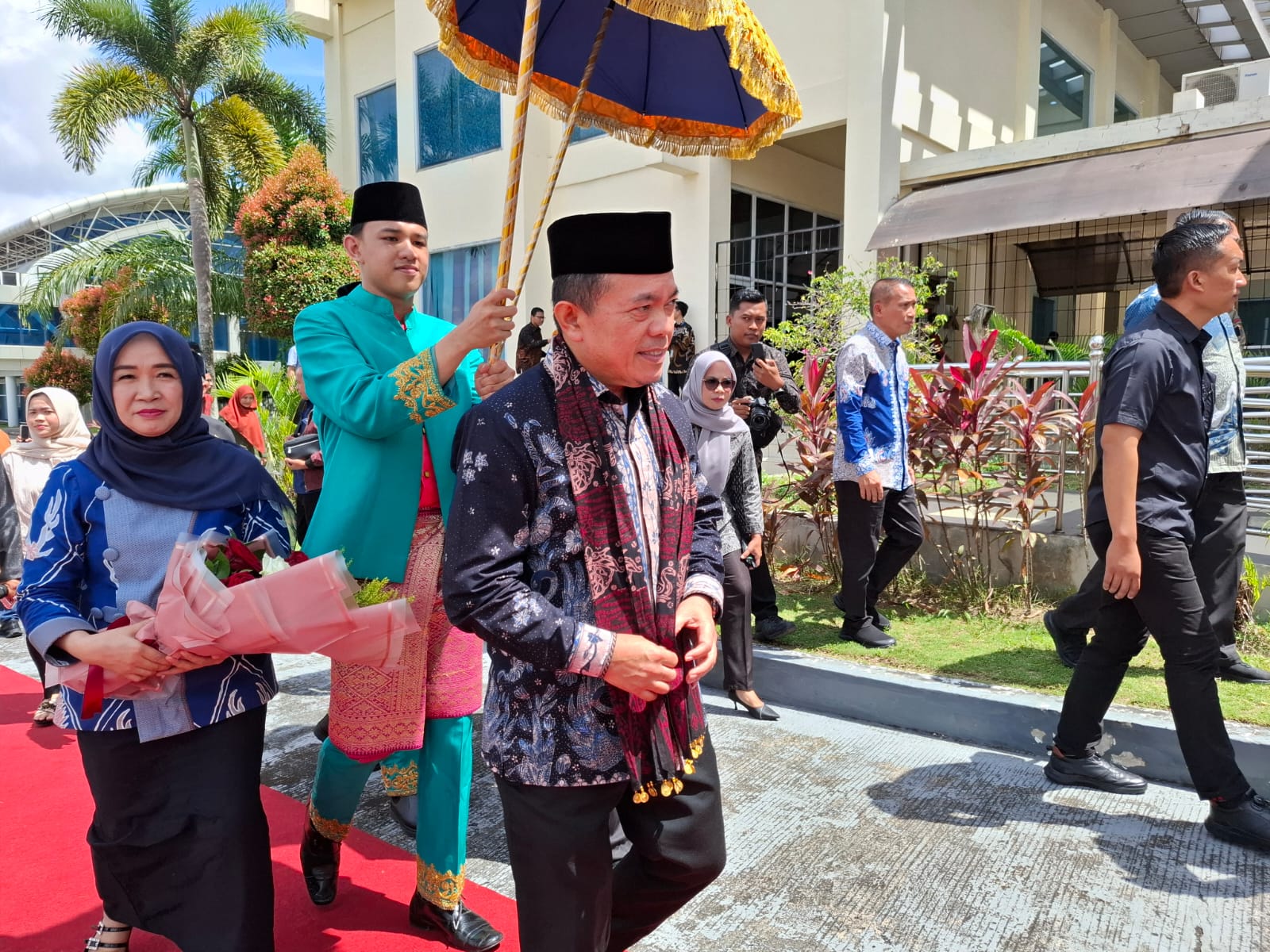 Kedatangan Gubernur dan wakil Gubernur Jambi di Jambi, setelah melaksanakan retreat di AKMIL, Magelang, Jawa Timur