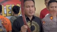 Conference pers penangkapan pelaku pengrusakan Masjid Istiqomah di Kota Jambi