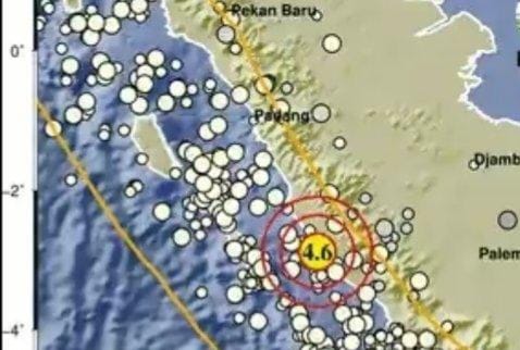 Gambaran gempa di wilayah Mukomuko Bengkulu terasa sampai ke Kerinci, Jambi