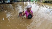 Kondisi banjir di salah satu wilayah Provinsi Jambi