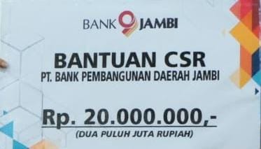 Bantuan CSR Bank 9 Jambi untuk pembangunan masjid di Provinsi Jambi