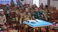 Bupati Muaro Jambi Bambang Bayu Suseno ketika Evaluasi Kabupaten Layak Anak