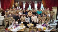 Kemas Muhammad Fuad menerima silaturahmi dan halal bihalal bersama Praja IPDN, Kadis Kominfo, dan wartawan Provinsi Jambi