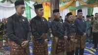 Ketua DPRD Provinsi Jambi M Hafiz Fattah bersama unsur forkopimda lainnya dikukuhkan sebagai pembina LAM Sepucuk Jambi Sembilan Lurah