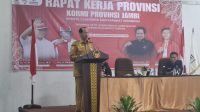 Asisten ll Setda Provinsi Jambi, Johansyah membuka RAKERPROV KORMI