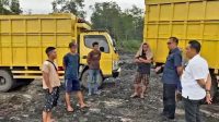 Tim Direktorat Reserse Kriminal Khusus (Dirkrimsus) Polda Jambi melakukan pengecekan untuk memastikan penutupan sementara lokasi tambang batubara yang berlokasi di Desa Koto Boyo, Kecamatan Batin XXIV, Kabupaten Batanghari sesuai dengan keputusan dari surat Dirjen Minerba Kementerian ESDM (Dokumentasi/mjb)