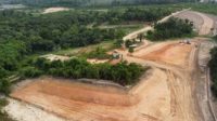 Lahan pembangunan stockpile batubara oleh PT SAS di Kelurahan Aur Kenali