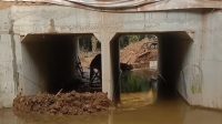 Box Culvert yang dikerjakan oleh BPJN wilayah Jambi di jalan lintas Sumatera