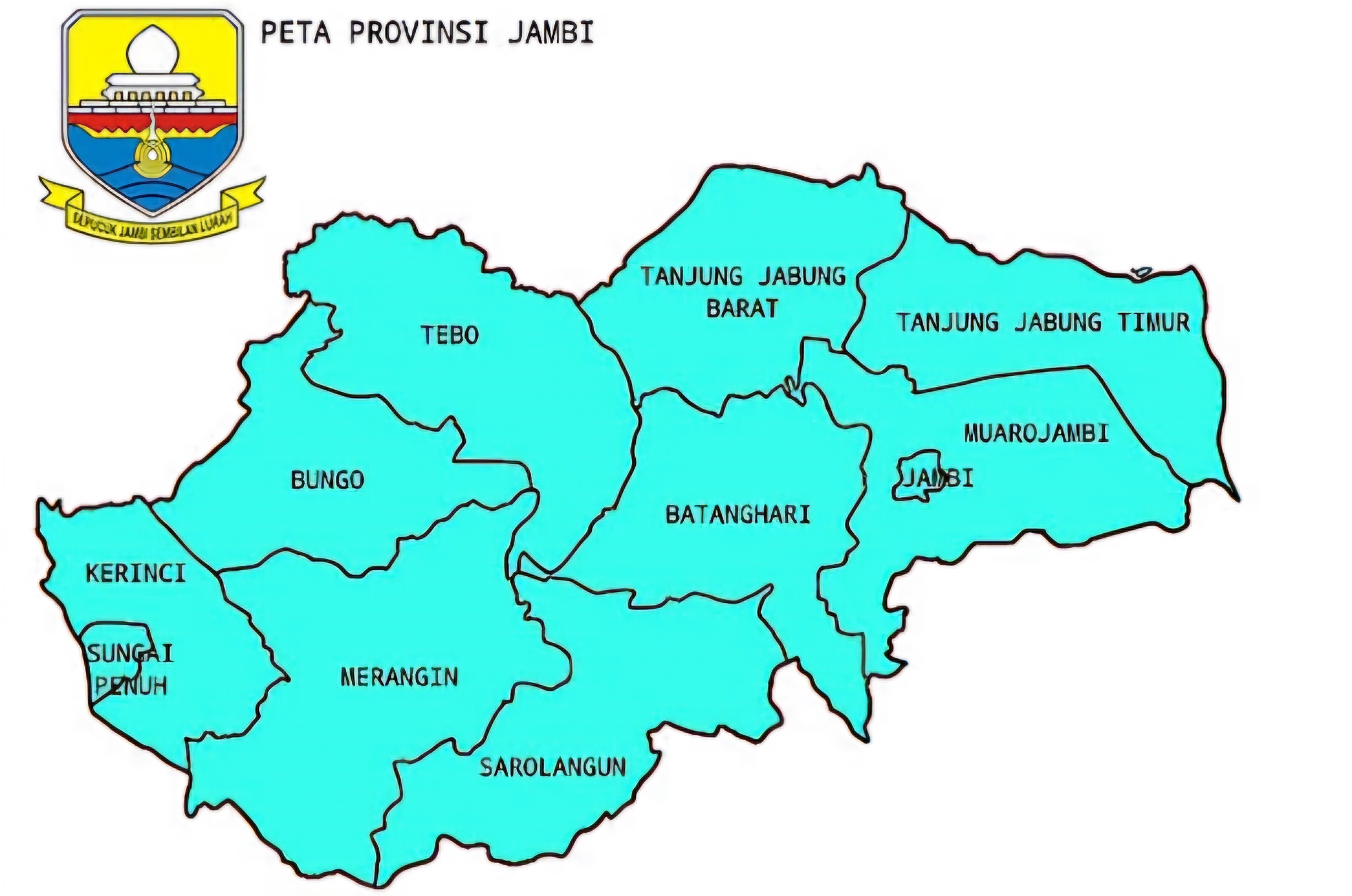 Peta Provinsi Jambi