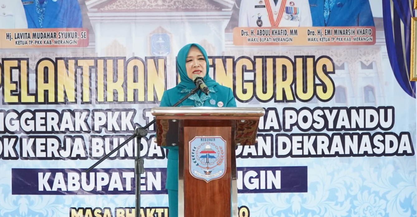 Ketua TP PKK, Dekranasda, Bunda PAUD, dan Pembina Posyandu Provinsi Jambi, Hesnidar Haris