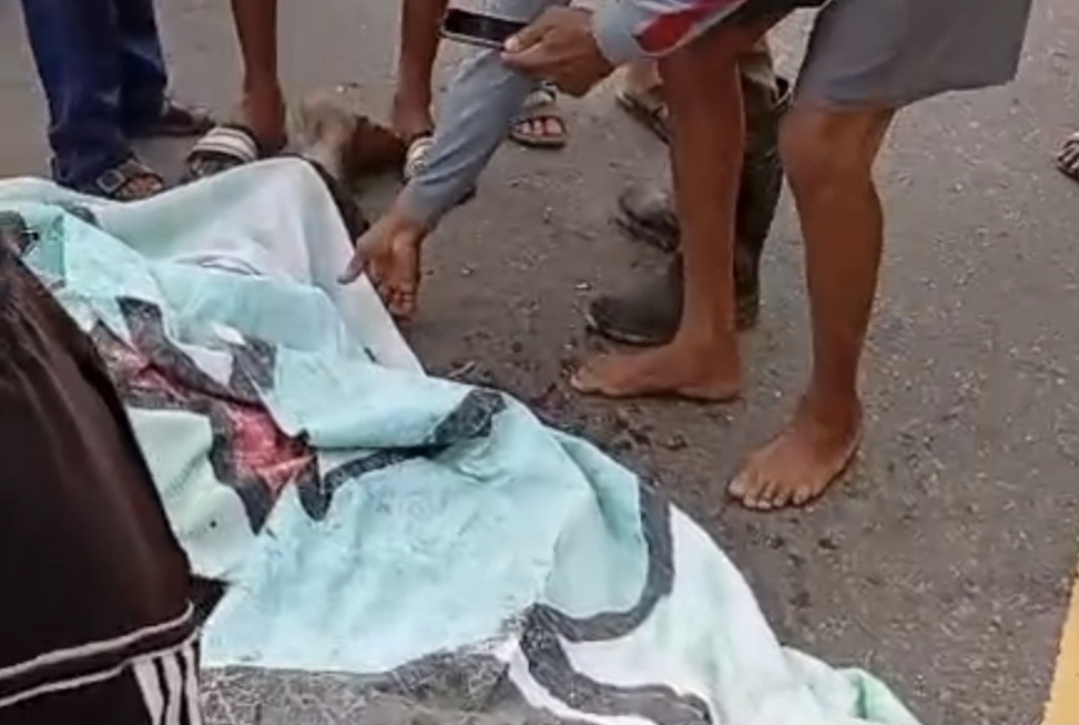 Korban kecelakaan di Desa Penyengat Olak, Kecamatan Jambi Luar Kota, Muaro Jambi