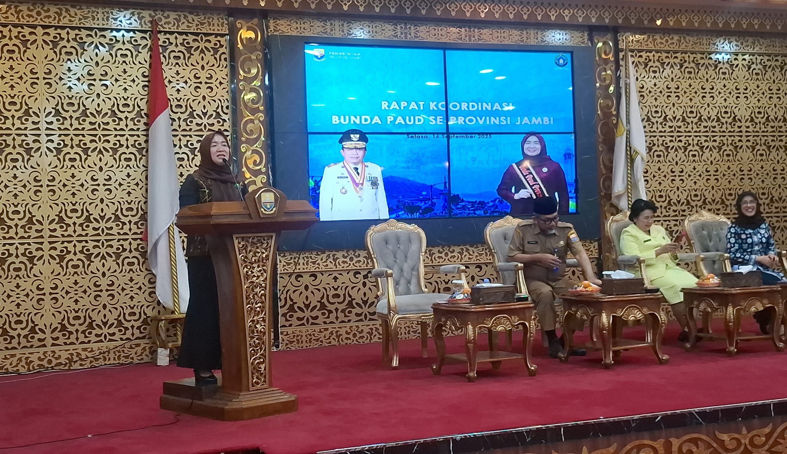 Hesnidar Haris melakukan Rakor bersama Bunda PAUD se-Provinsi Jambi