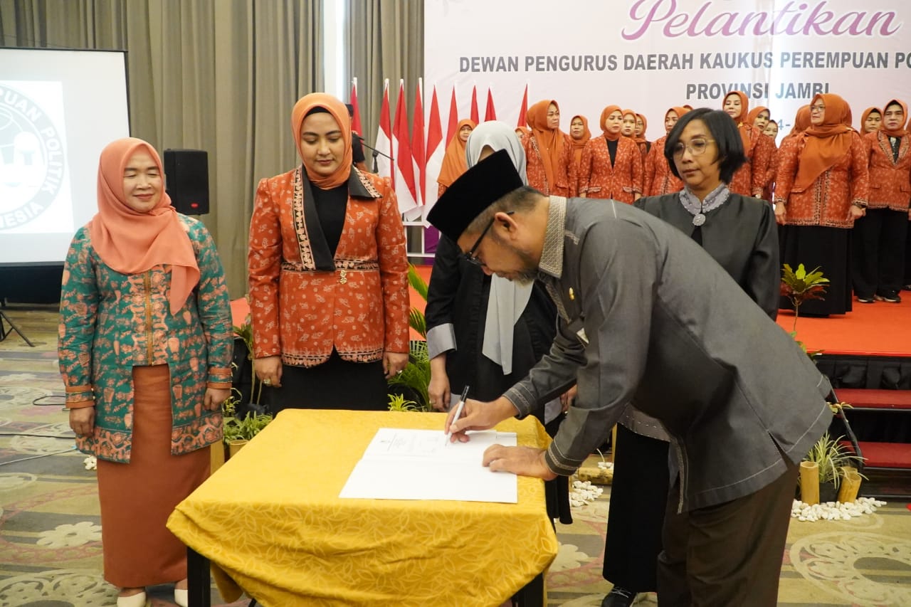Sekda Provinsi Jambi menghadiri Pelantikan Pengurus Kaukus Perempuan Politik Indonesia (KPPI) Provinsi Jambi Periode 2024–2029