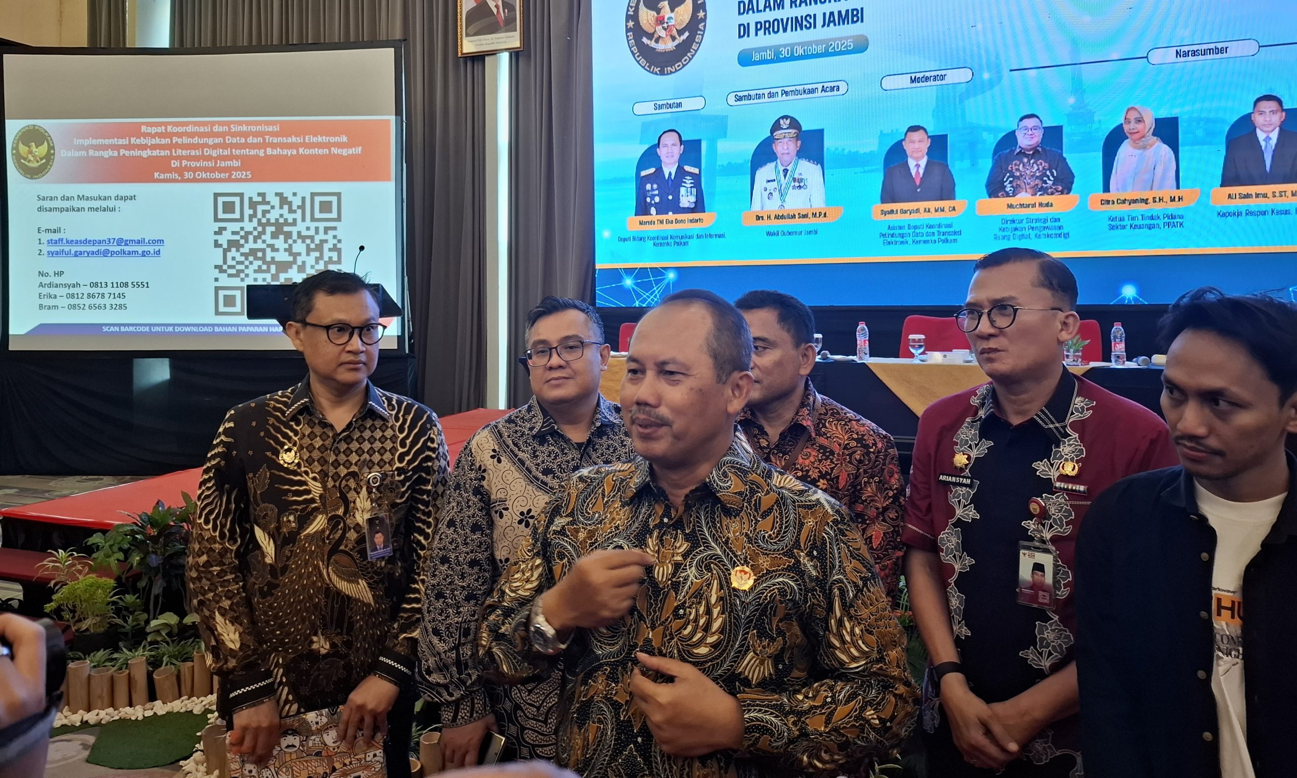 20251030_131816 Marsda TNI Dono Indarto bersama jajaran dan Kadis Kominfo Provinsi Jambi, Ariansyah