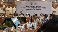 Guberur Jambi Al Harus sambut kunjungan Kerja Komisi Xll DPR RI yang dipimpin Putri Zulkifli Hasan