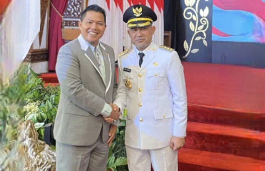 Anggota DPRD Provinsi Jambi, Hambali bersama Bupati Bungo, Deddy Putra