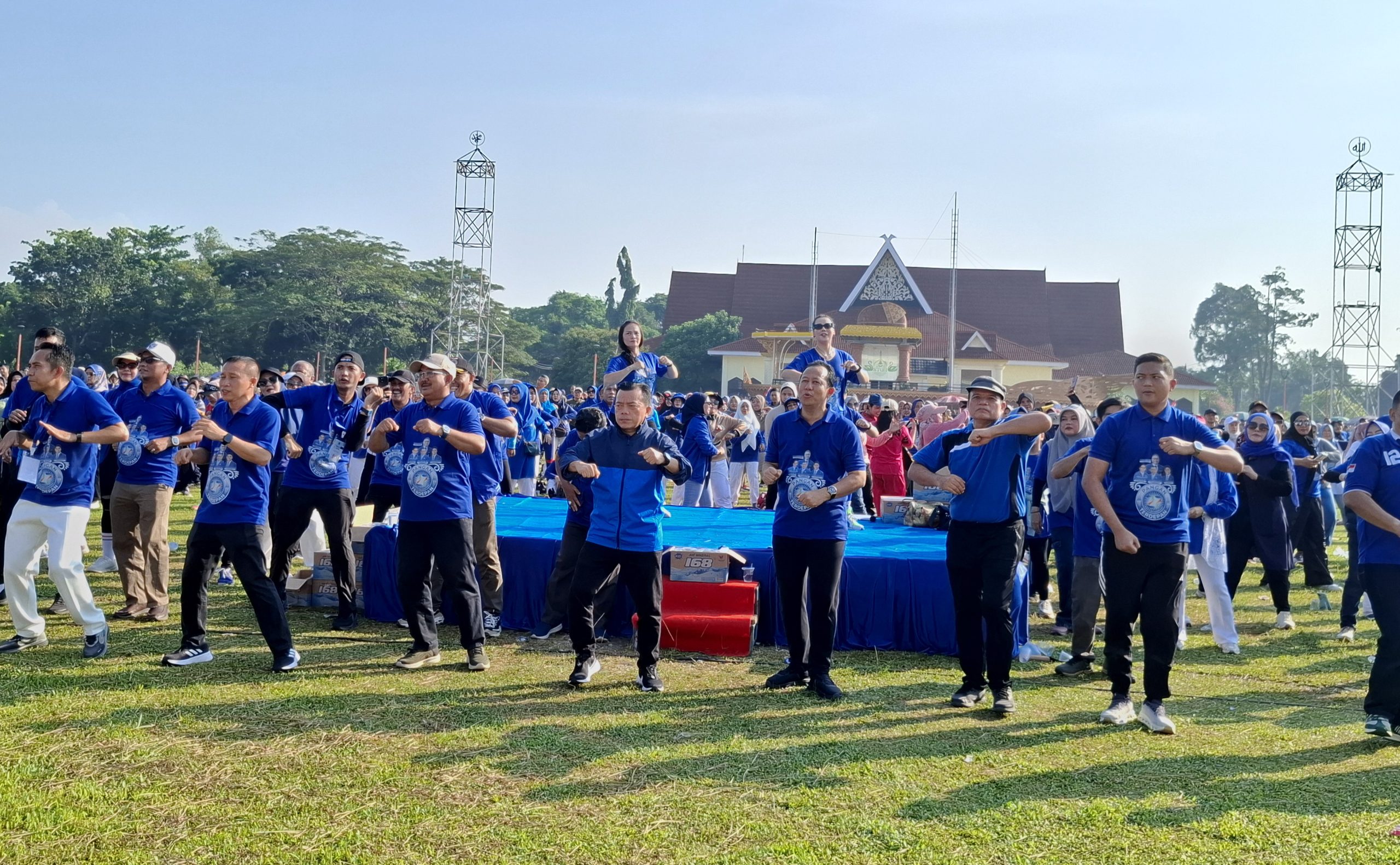 Partai Amanat Nasional (PAN) Jambi gelar senam sehat bersama masyarakat Provinsi Jambi
