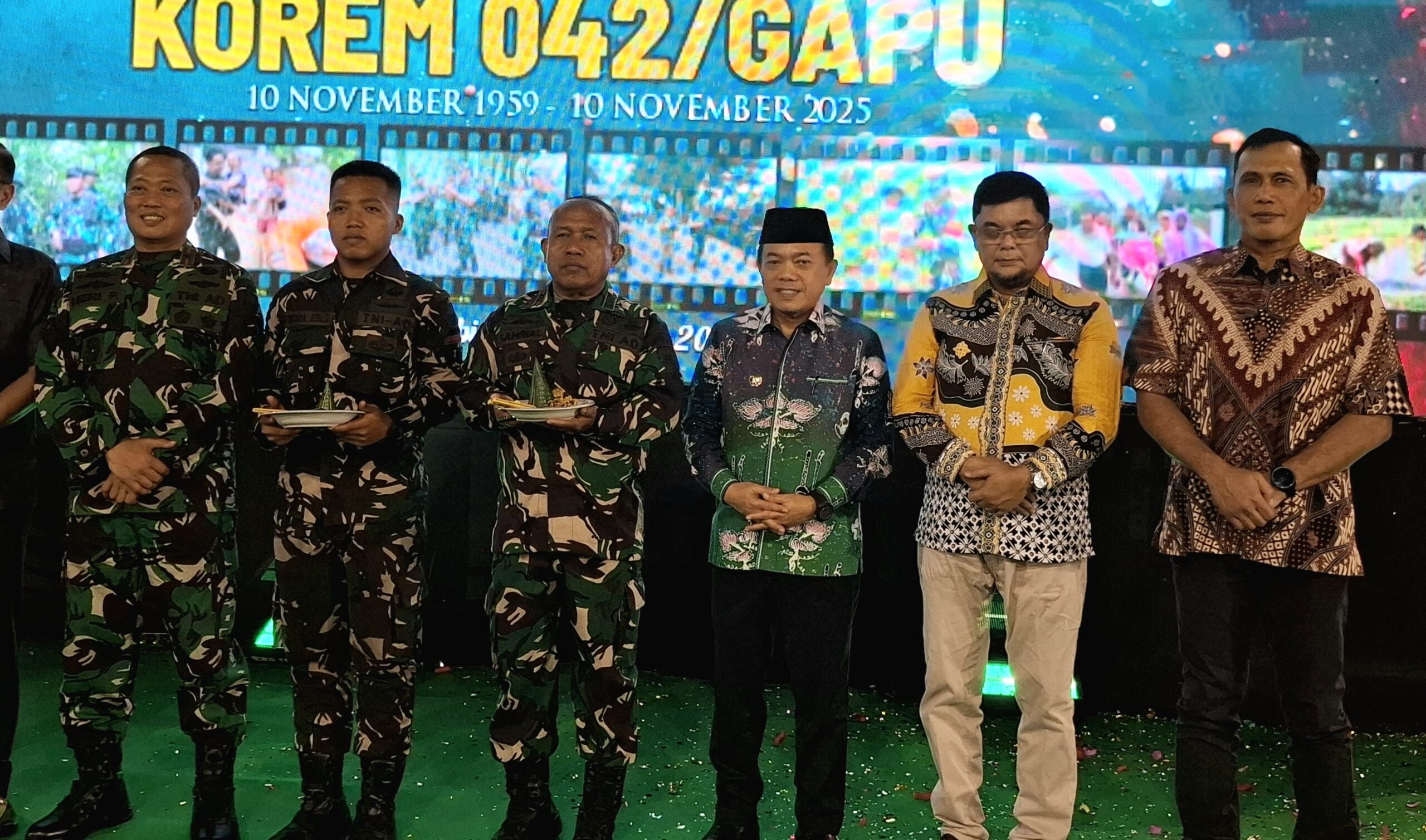 Gubernur Jambi Al Haris menghadiri acara syukuran HUT ke-66 Korem 042/Garuda Putih