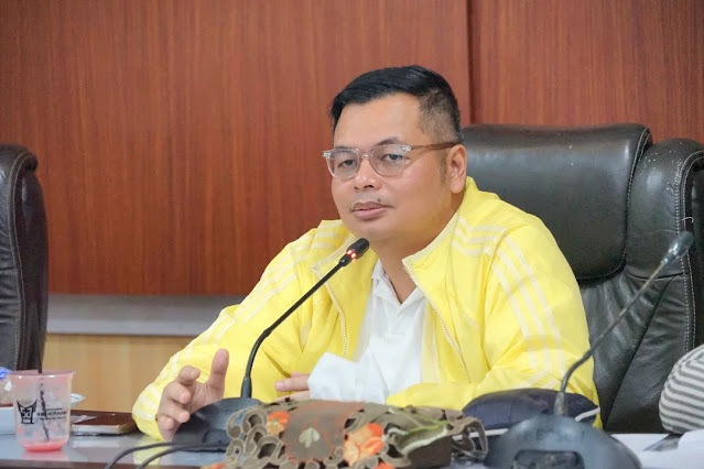 Ketua DPRD Kota Jambi, Kemas Faried Alfarelly pimpin rapat badan musyawarah