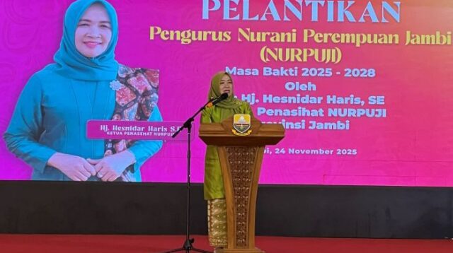 Hesti Haris menghadiri pelantikan pengurus NURPUJI masa bakti 2025-2028