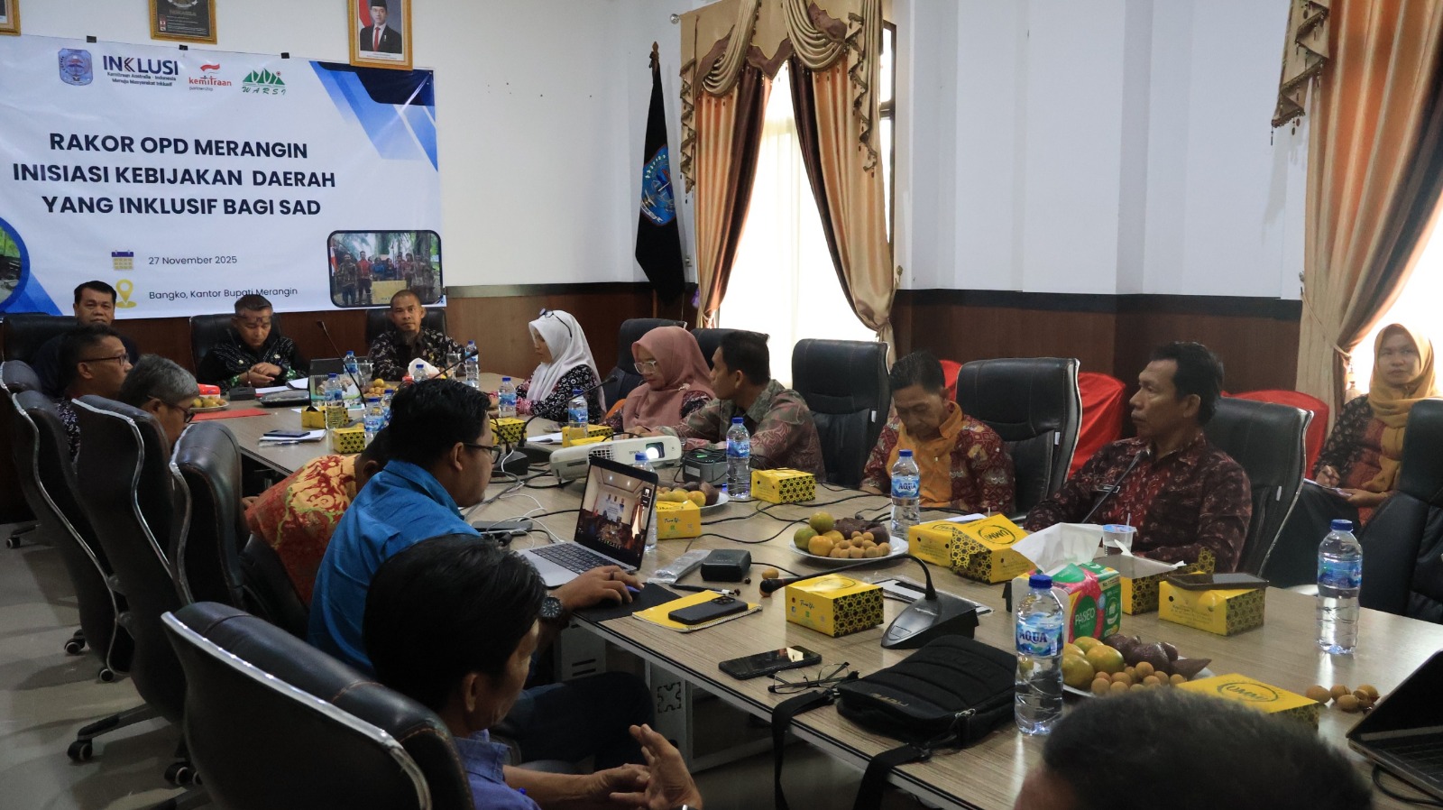 Rapat Koordinasi OPD Merangin membahas Orang Rimba