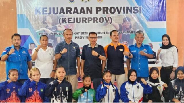 Pembukaan kejuaraan Provinsi (Kejurprov) angkat besi Jambi tahun 2025