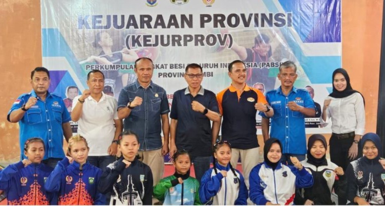 Pembukaan kejuaraan Provinsi (Kejurprov) angkat besi Jambi tahun 2025