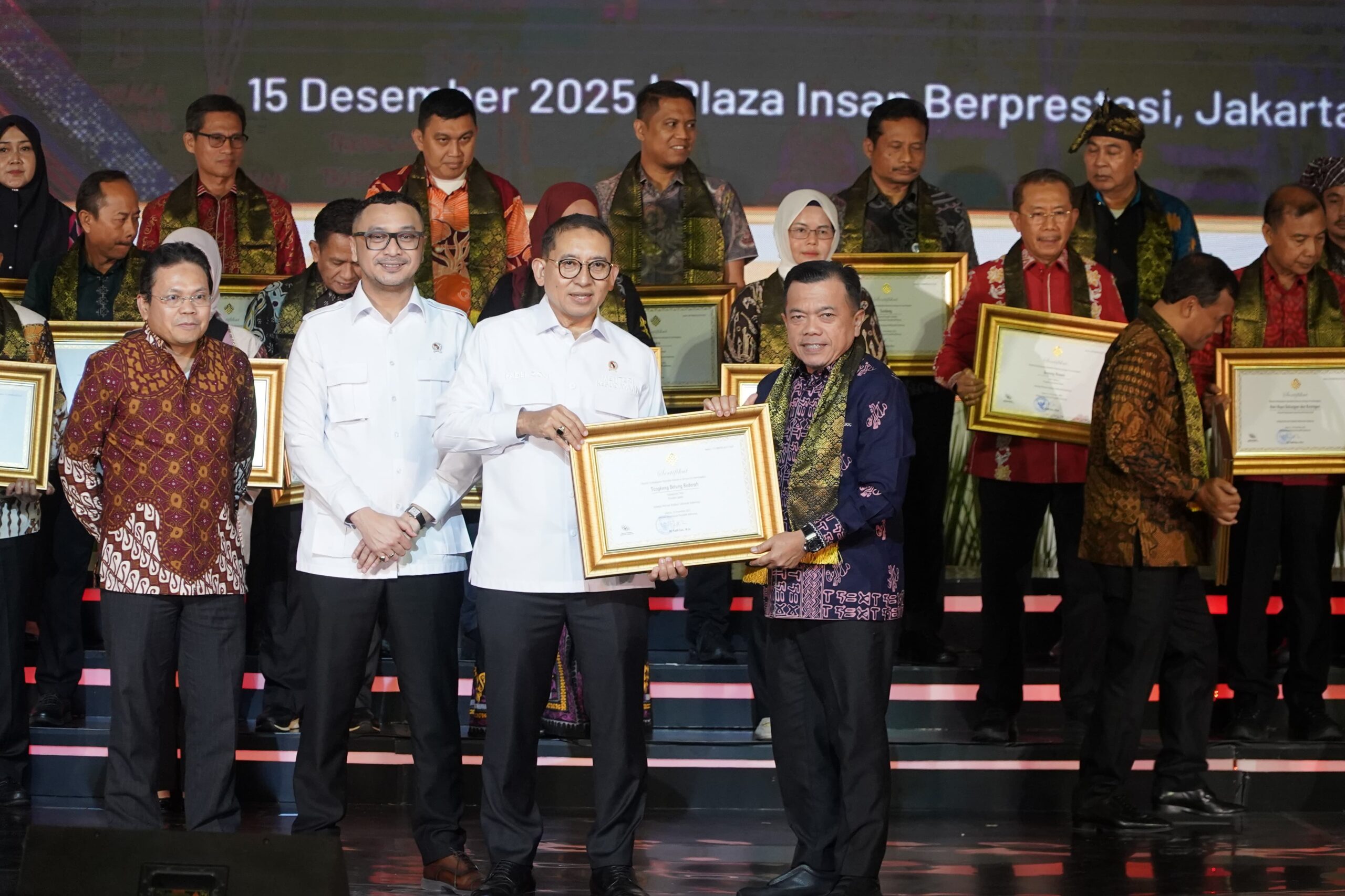 Gubernur Al Haris terima Penghargaan Warisan Budaya Tak Benda 2025