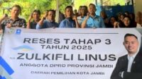Reses tahap lll Zulkifli Linus, anggota DPRD Provinsi Jambi dari Fraksi Partai Amanat Nasional