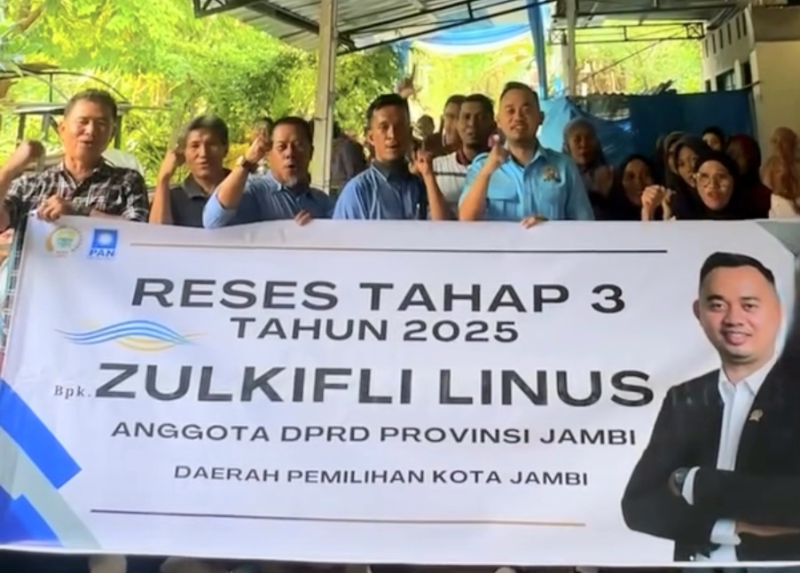 Reses tahap lll Zulkifli Linus, anggota DPRD Provinsi Jambi dari Fraksi Partai Amanat Nasional